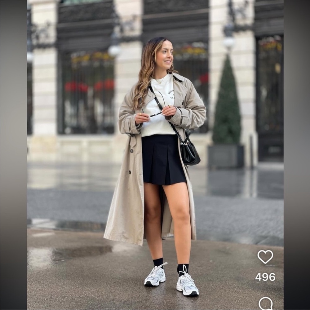Zara Beige Trench Coat with scarf - Picture 5 of 13